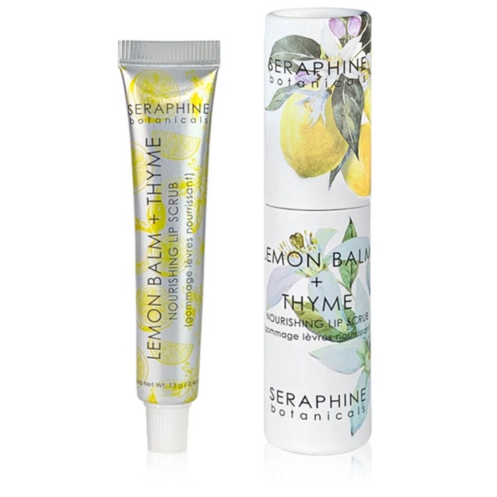 New! Lemon Balm + Thyme - Nourishing Lip Scrub (sealed/unopened)